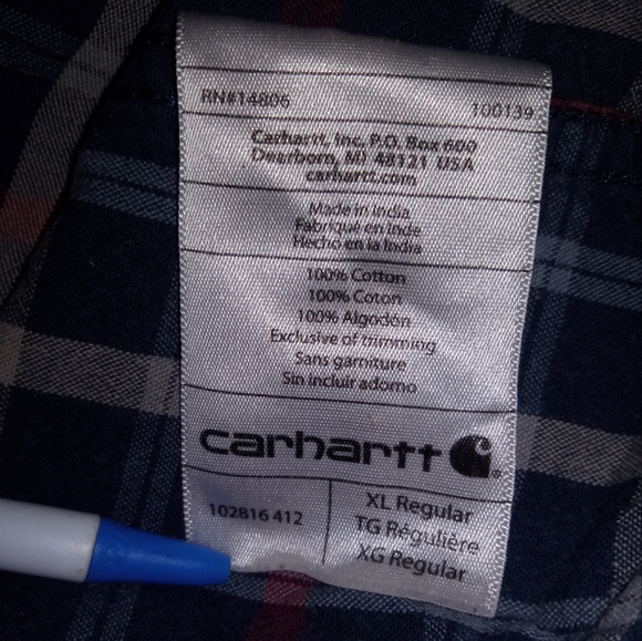 Vintage Carhartt plaid flannel XL - Picture 10 of 10